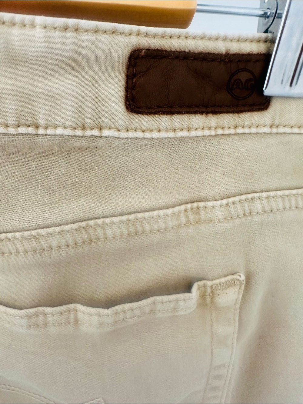 AG Adriano Goldschmied Prima Crop Khaki Jeans - Picture 5 of 8